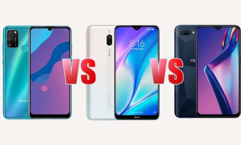 Honor 9A و Oppo A12 و Redmi 8A Dual