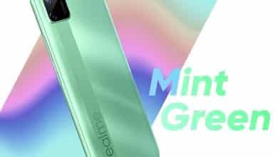 Realme C11 باللون الأخضر