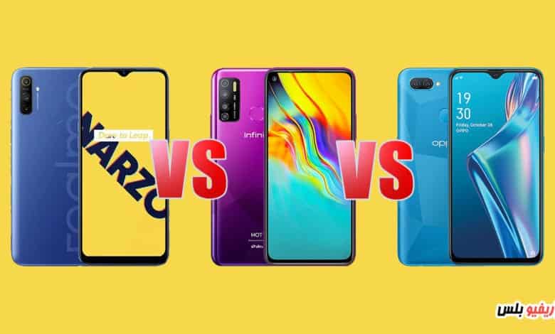 OPPO A12 VS Realme Narzo 10A VS Infinix Hot 9 Pro