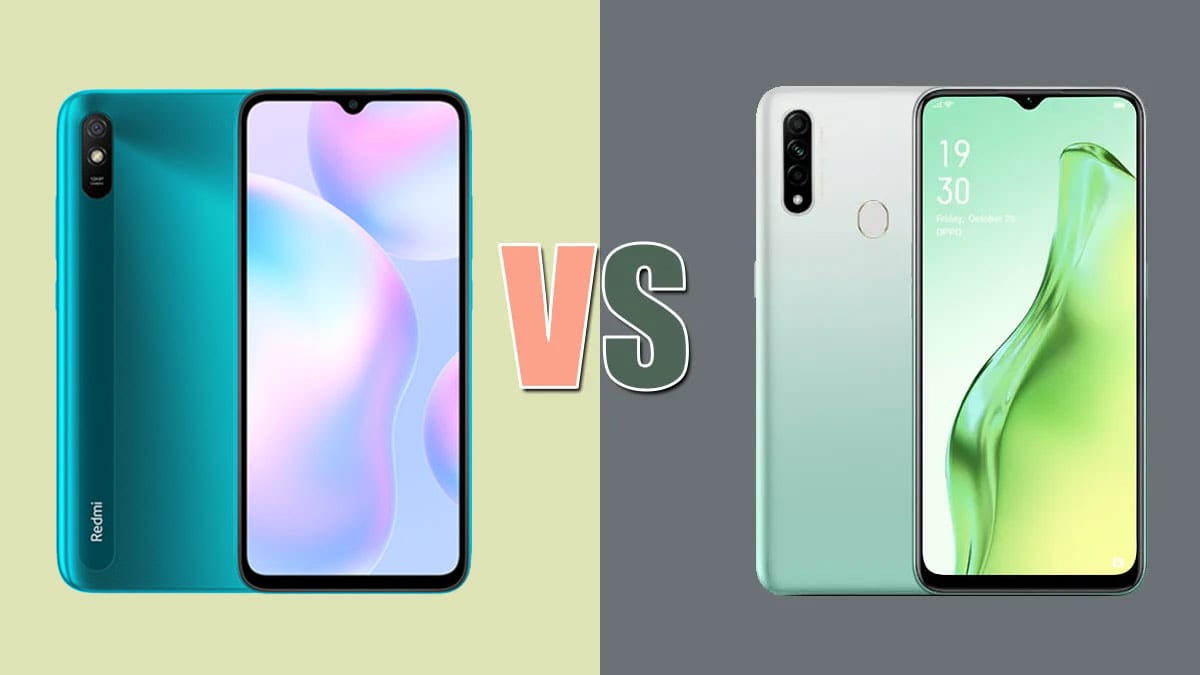 مقارنة موبايل Oppo A31 و Xiaomi Redmi 9A ريفيو بلس