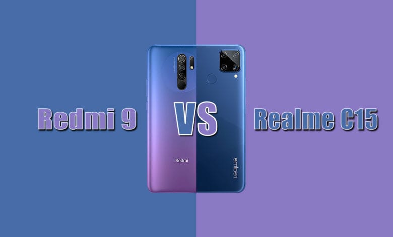 مقارنة Redmi 9 و Realme C15