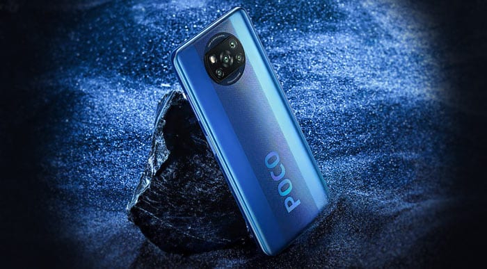 Xiaomi Poco X3 باللون الازرق