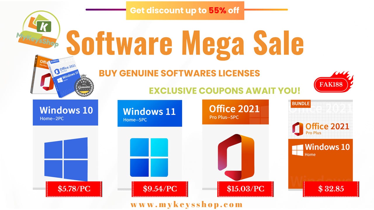 Mykeysshop Sale Office 21 At 15 03 Windows 11 Pro At 9 90 Review Plus