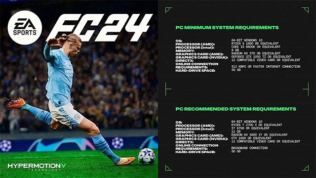 متطلبات تشغيل EA Sports FC 24